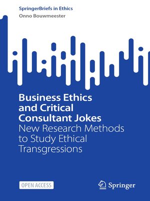 cover image of Business Ethics and Critical Consultant Jokes